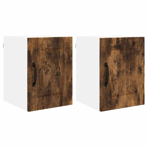 vidaXL Kitchen Wall Cabinet 2 pcs Smoked Oak 30 x 31 x 40 cm