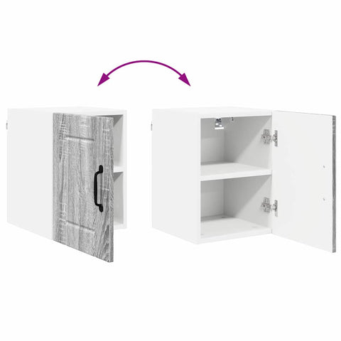 vidaXL Kitchen Wall Cabinet with Shelf Grey Sonoma 30 x 31 x 40 cm