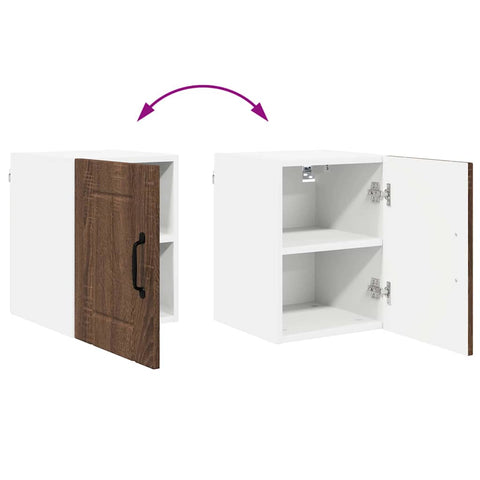 vidaXL Kitchen Wall Cabinet Brown Oak 30 x 31 x 40 cm Engineered Wood