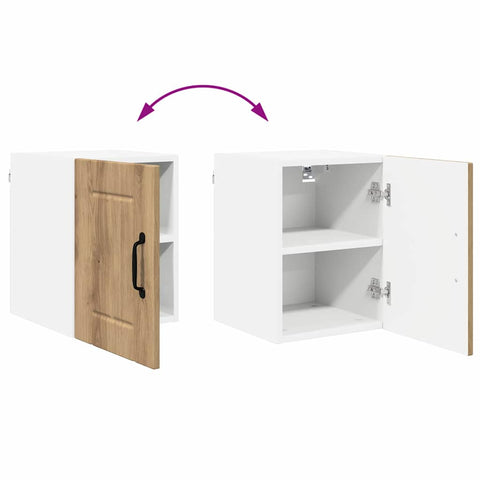 vidaXL Kitchen Wall Cabinet with Shelf Artisan Oak 30 x 31 x 40 cm