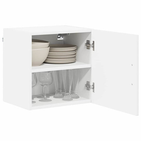 vidaXL Kitchen Wall Cabinet with Shelf 2 pcs White 40 x 31 x 40 cm