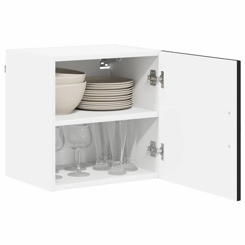 vidaXL Kitchen Wall Cabinet with Shelf 2 pcs Black 40 x 31 x 40 cm