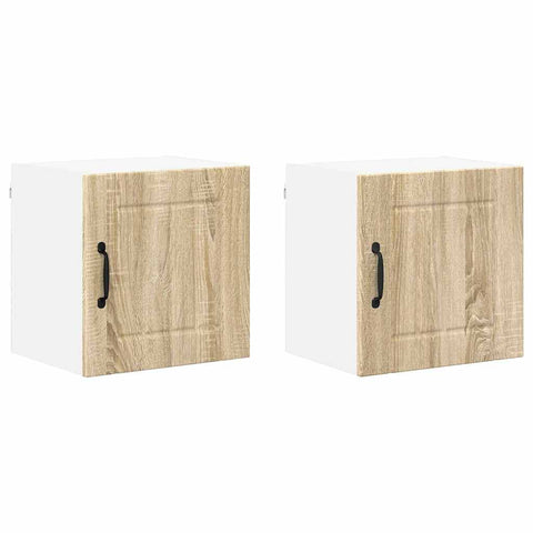 vidaXL Kitchen Wall Cabinet 2 pcs Sonoma Oak 40 x 31 x 40 cm