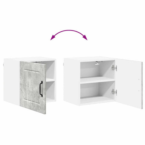 vidaXL Kitchen Wall Cabinet with Shelf Concrete Grey 40 x 31 x 40 cm