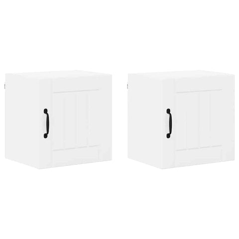 vidaXL Kitchen Wall Cabinet 2 pcs High Gloss White 40 x 31 x 40 cm