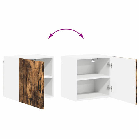vidaXL Kitchen Wall Cabinet Smoked Oak 40 x 31 x 40 cm Engineered Wood