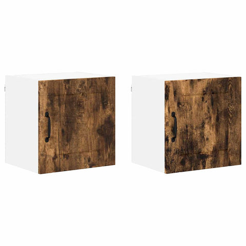 vidaXL Kitchen Wall Cabinet 2 pcs Smoked Oak 40 x 31 x 40 cm