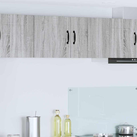 vidaXL Kitchen Wall Cabinet 2 pcs Grey Sonoma 40 x 31 x 40 cm