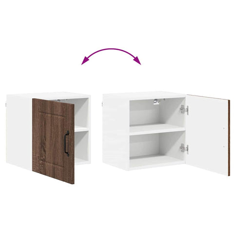 vidaXL Kitchen Wall Cabinet Brown Oak 40 x 31 x 40 cm Engineered Wood