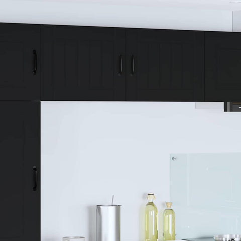 vidaXL Kitchen Wall Cabinet Black 50 x 31 x 40 cm Engineered Wood
