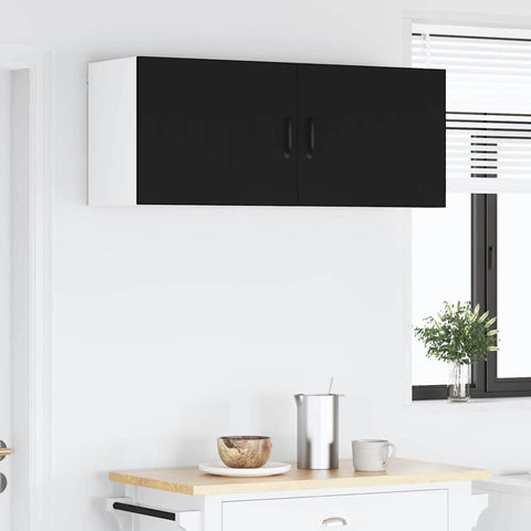 vidaXL Kitchen Wall Cabinet Black 50 x 31 x 40 cm Engineered Wood