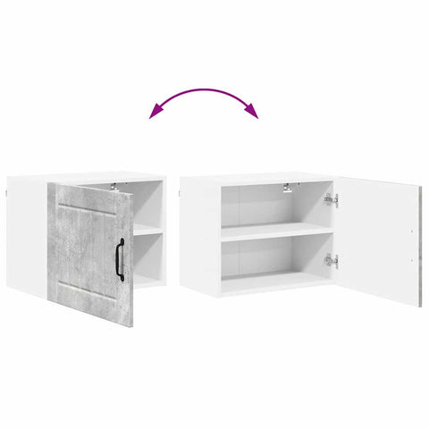 vidaXL Kitchen Cabinet Concrete Grey 50 x 31 x 40 cm Engineered Wood