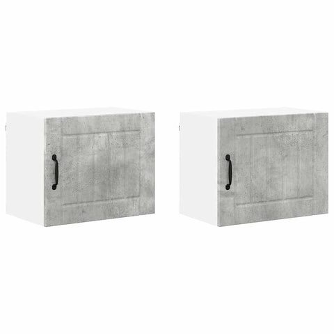 vidaXL Kitchen Wall Cabinet 2 pcs Concrete Grey 50 x 31 x 40 cm