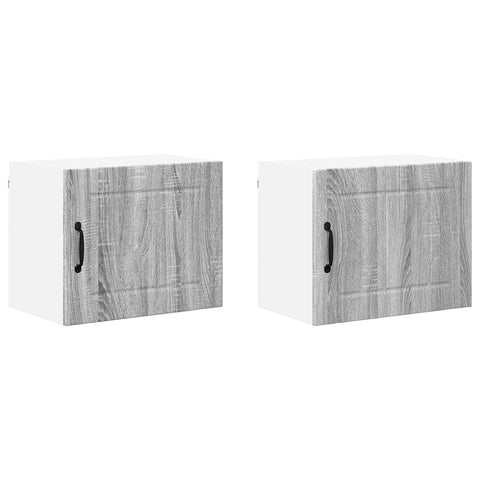vidaXL Kitchen Wall Cabinet 2 pcs Grey Sonoma 50 x 31 x 40 cm
