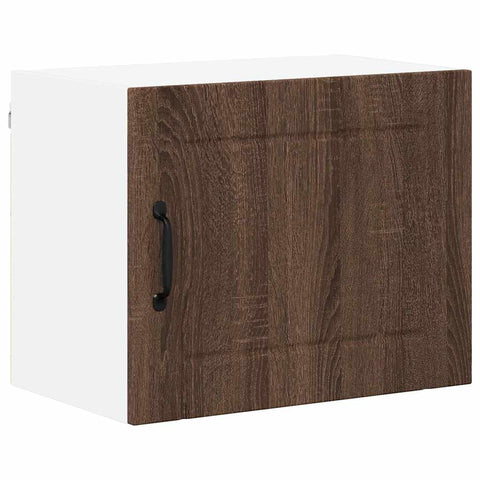 vidaXL Kitchen Wall Cabinet with Shelf 2 pcs Brown Oak 50 x 31 x 40 cm