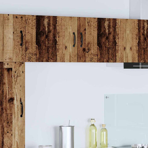 vidaXL Kitchen Wall Cabinet with Shelf 2 pcs Old Wood 50 x 31 x 40 cm