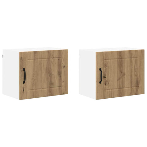 vidaXL Kitchen Wall Cabinet 2 pcs Artisan Oak 50 x 31 x 40 cm