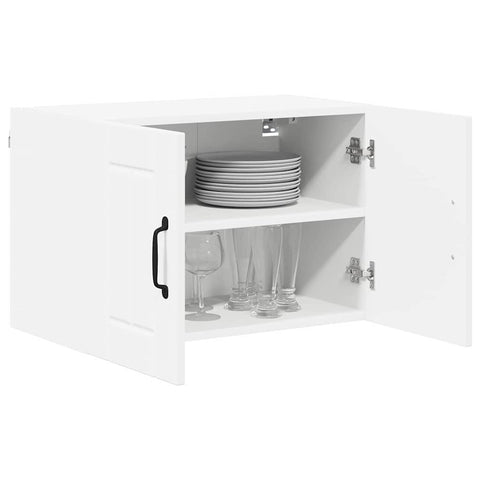 vidaXL Kitchen Wall Cabinet with Shelf 2 pcs White 60 x 31 x 40 cm