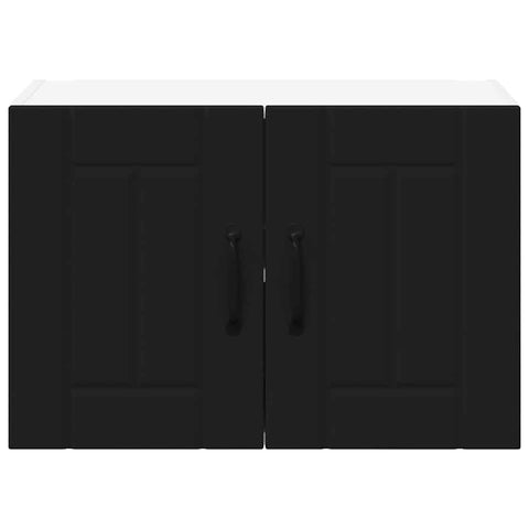 vidaXL Kitchen Wall Cabinet with Shelf 2 pcs Black 60 x 31 x 40 cm