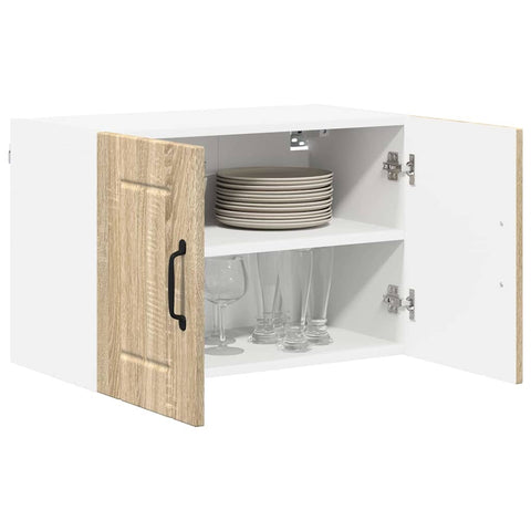 vidaXL Kitchen Wall Cabinet with Door 2 pcs Sonoma oak 60 x 31 x 40 cm