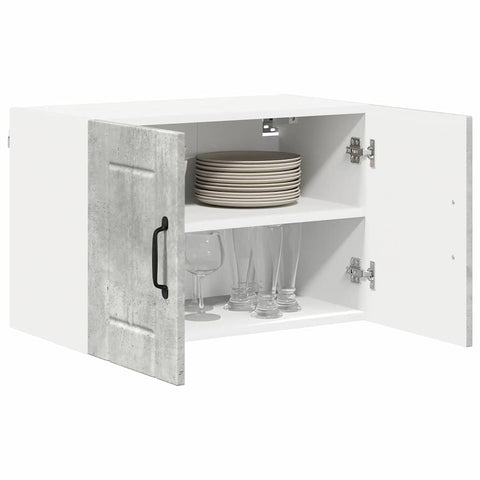 vidaXL Kitchen Wall Cabinet with Shelf Concrete grey 60 x 31 x 40 cm