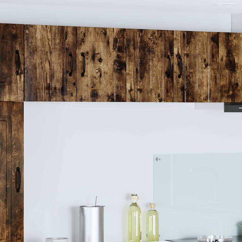 vidaXL Kitchen Wall Cabinet with Door 2 pcs Smoked oak 60 x 31 x 40 cm