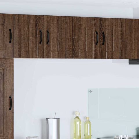 vidaXL Kitchen Wall Cabinet with Shelf 2 pcs Brown oak 60 x 31 x 40 cm