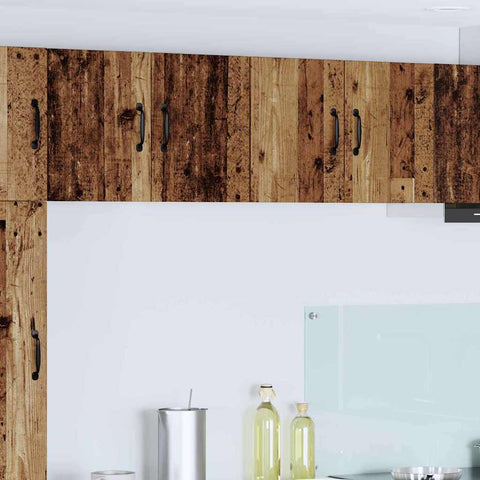 vidaXL Kitchen Wall Cabinet with Shelf 2 pcs Old wood 60 x 31 x 40 cm