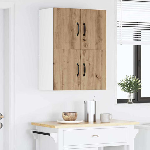 vidaXL Kitchen Wall Cabinet 2 pcs Artisan oak 60 x 31 x 40 cm