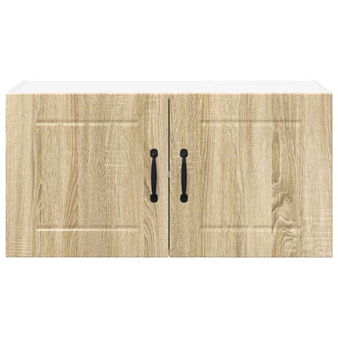 vidaXL Kitchen Wall Cabinet Sonoma Oak 80 x 31 x 40 cm Engineered Wood