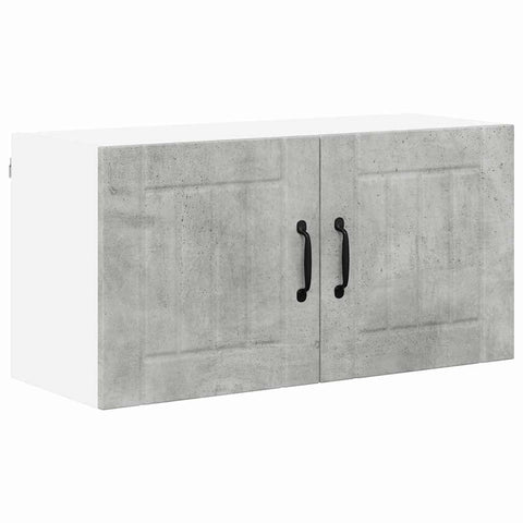 vidaXL Kitchen Wall Cabinet with Shelf Concrete Grey 80 x 31 x 40 cm
