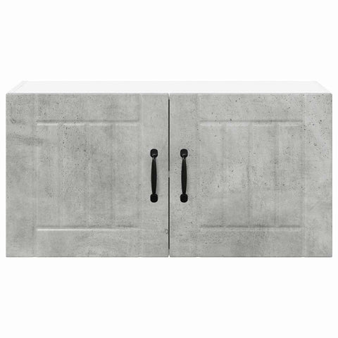 vidaXL Kitchen Wall Cabinet with Shelf Concrete Grey 80 x 31 x 40 cm