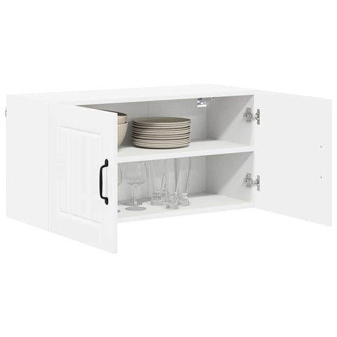 vidaXL Kitchen Wall Cabinet High Gloss White 80 x 31 x 40 cm