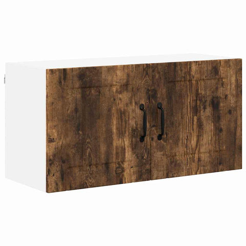 vidaXL Kitchen Wall Cabinet Smoked Oak 80 x 31 x 40 cm Engineered Wood