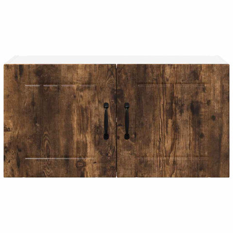 vidaXL Kitchen Wall Cabinet Smoked Oak 80 x 31 x 40 cm Engineered Wood