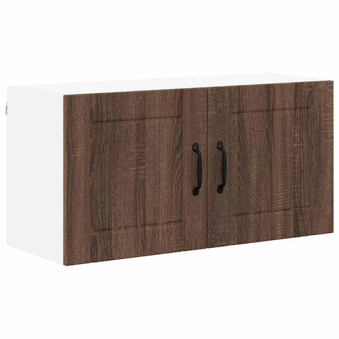 vidaXL Kitchen Wall Cabinet Brown Oak 80 x 31 x 40 cm Engineered Wood