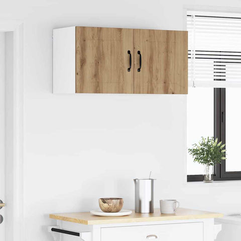 vidaXL Kitchen Wall Cabinet with Shelf Artisan Oak 80 x 31 x 40 cm