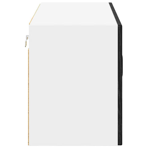 vidaXL Kitchen Wall Cabinet Black Oak 80 x 31 x 40 cm Engineered Wood