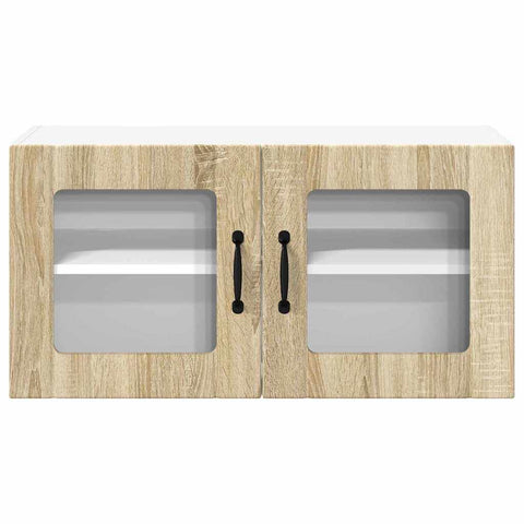 vidaXL Kitchen Wall Cabinet Sonoma Oak 80 x 31 x 40 cm Engineered Wood