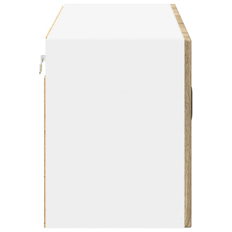 vidaXL Kitchen Wall Cabinet Sonoma Oak 80 x 31 x 40 cm Engineered Wood