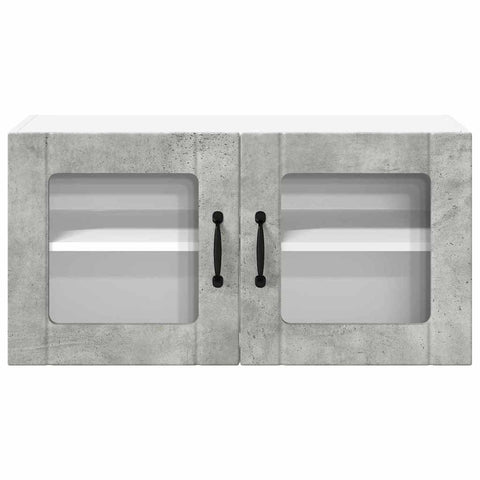 vidaXL Kitchen Wall Cabinet with Shelf Concrete Grey 80 x 31 x 40 cm