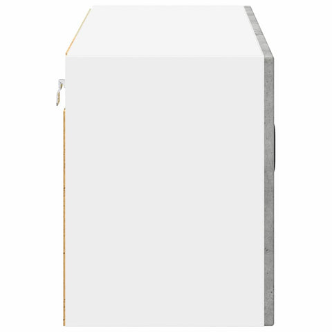 vidaXL Kitchen Wall Cabinet with Shelf Concrete Grey 80 x 31 x 40 cm