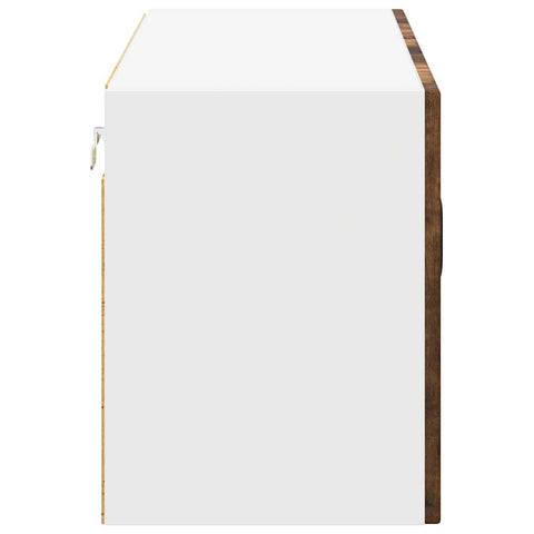 vidaXL Kitchen Wall Cabinet Smoked Oak 80 x 31 x 40 cm Engineered Wood