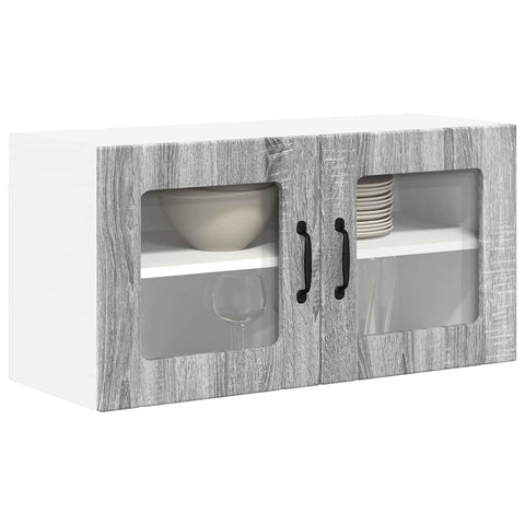 vidaXL Kitchen Wall Cabinet with Shelf Grey Sonoma 80 x 31 x 40 cm