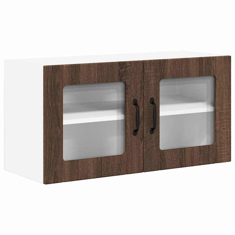 vidaXL Kitchen Wall Cabinet Brown Oak 80 x 31 x 40 cm Engineered Wood