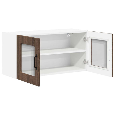 vidaXL Kitchen Wall Cabinet Brown Oak 80 x 31 x 40 cm Engineered Wood