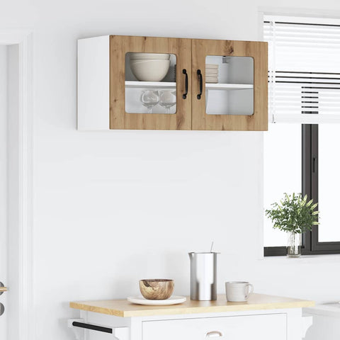 vidaXL Kitchen Wall Cabinet with Shelf Artisan Oak 80 x 31 x 40 cm