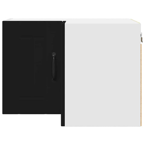 vidaXL Kitchen Wall Cabinet Black 57 x 57 x 40 cm Engineered Wood