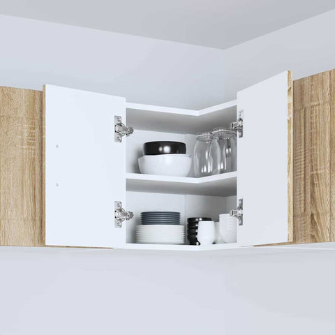 vidaXL Kitchen Wall Cabinet Sonoma Oak 57 x 57 x 40 cm Engineered Wood