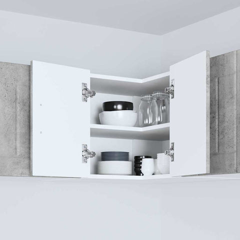 vidaXL Kitchen Wall Cabinet with Shelf Concrete Grey 57 x 57 x 40 cm